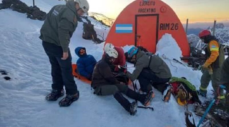 rescate fractura volcan lanin
