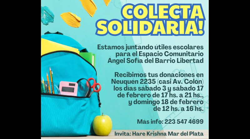 COLECTA SOLIDARIA MDP