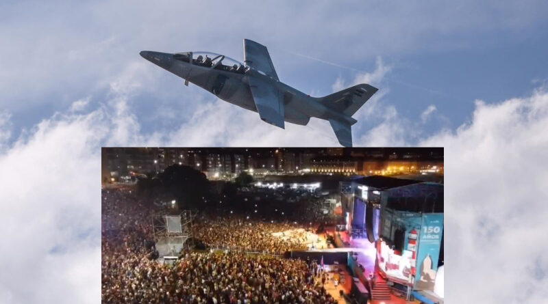 aviones pampa y festejos mar del plata