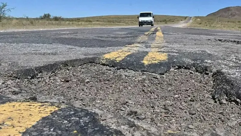 Rutas nacionales en mal estado