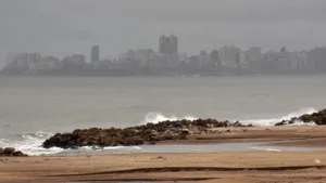 mar del plata con neblina