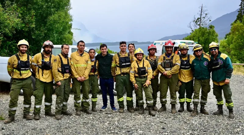Bomberos combatieron incendio Chubut