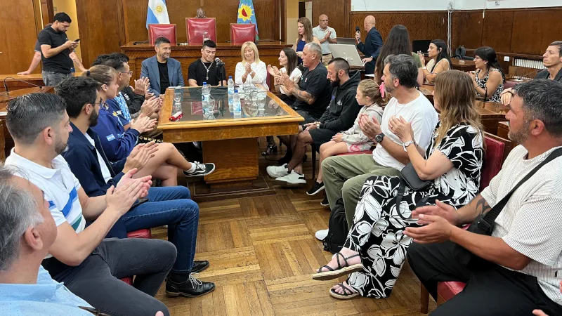 Reconocimiento HCD MDP a Kevin Vallejos