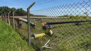 obra de gas las armas abandonada