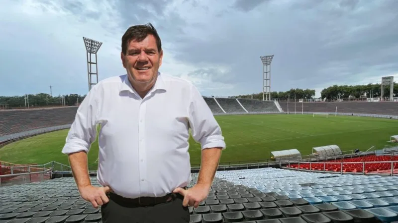 Intendente en licencia Montenegro en el Minella