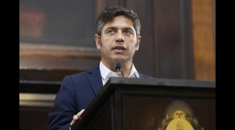 Kicillof durante la apertura del 154º período de Sesiones Ordinarias.